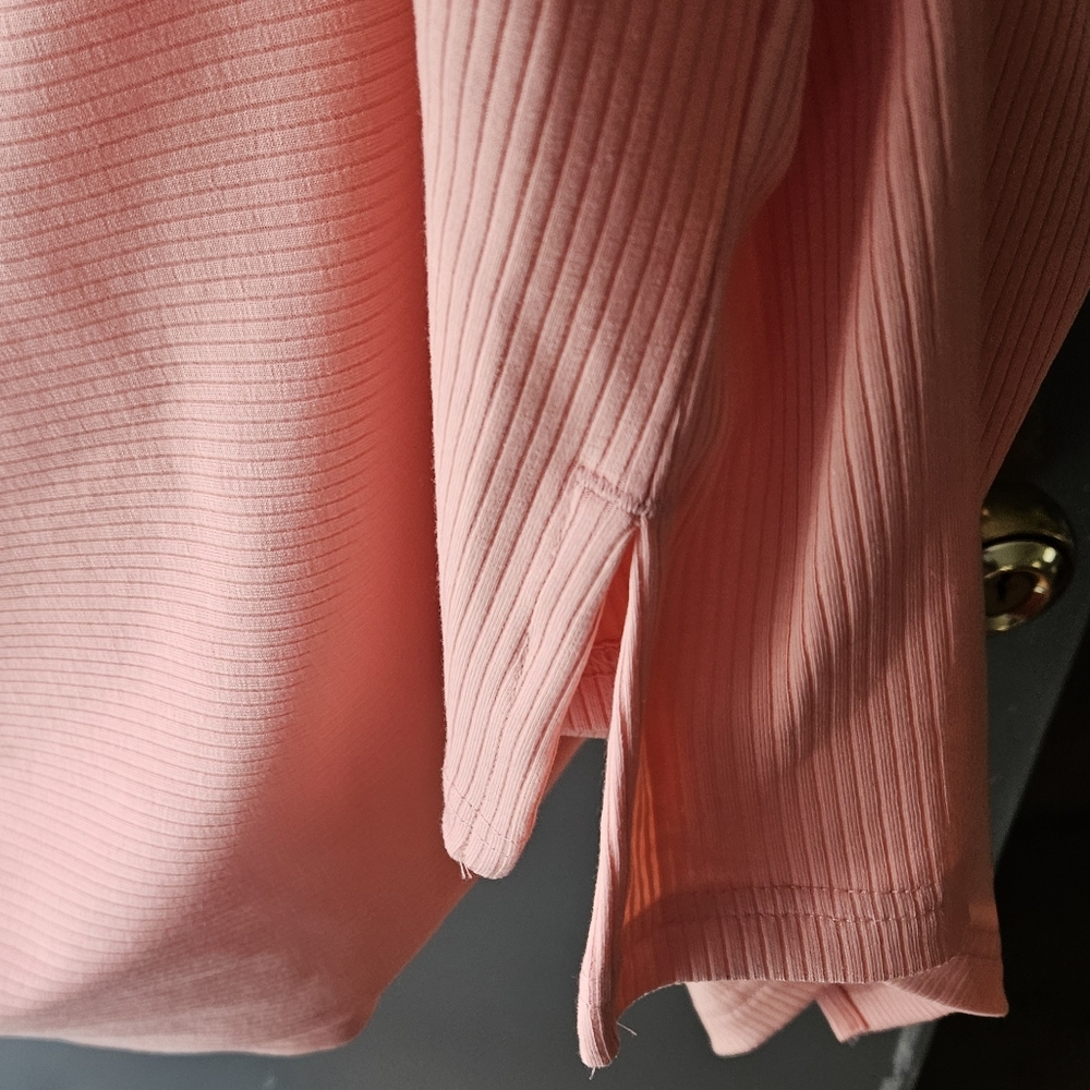 Puma Elevated Essentials Mini Pink Dress Women's Size M Bodycon Ribbed - Picture 3 of 7